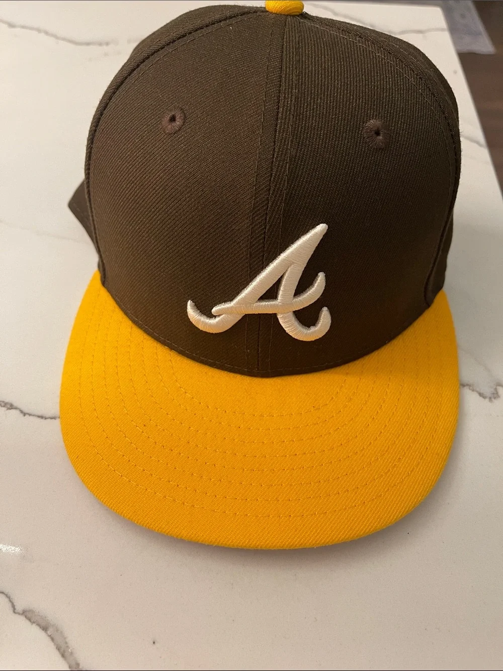 Atlanta Braves 1992 World Series patch New Era hat.